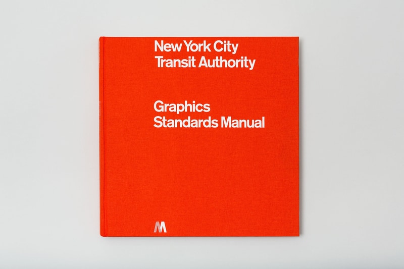 Cover of the reissue of the New York City Transit Authority Graphics Standards Manual designed by Massimo Vignelli and Bob Noorda