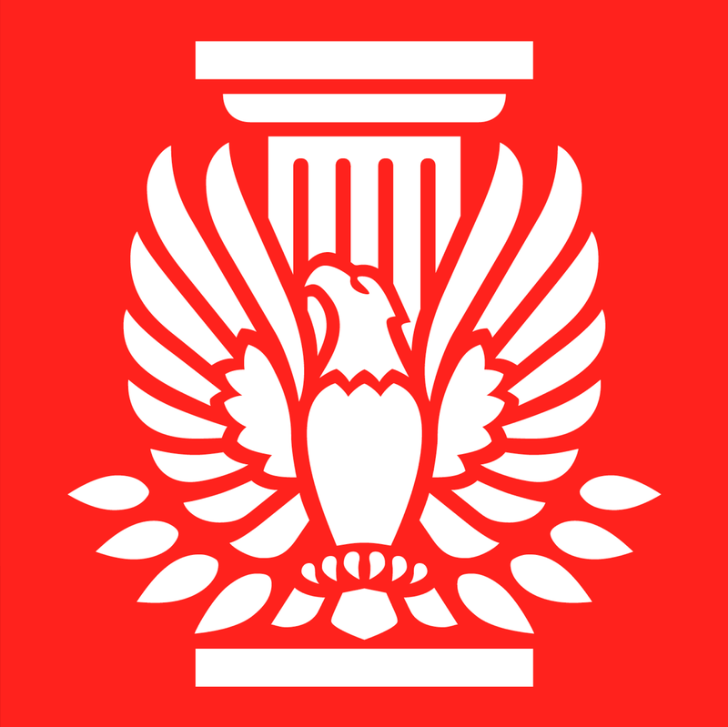 Logo for the American Institute of Architects depicting an eagle and column