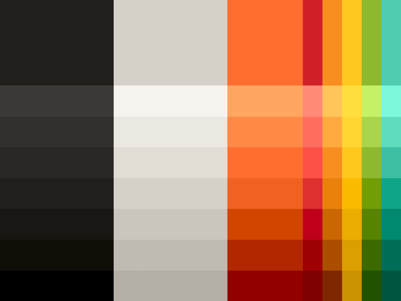 Color palette for Mastercard brand system